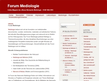 Tablet Screenshot of mediologie.avinus.de